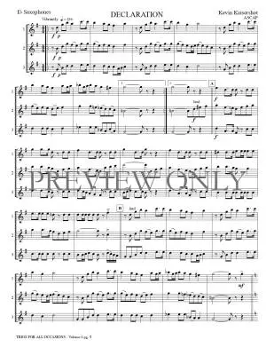 Trios for All Occasions Volume 4 - Kaisershot - Alto Saxophone - Book