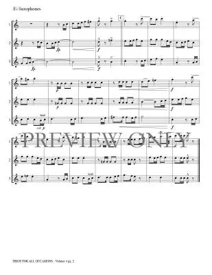 Trios for All Occasions Volume 4 - Kaisershot - Alto Saxophone - Book