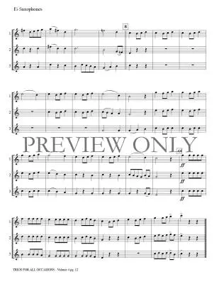 Trios for All Occasions Volume 4 - Kaisershot - Alto Saxophone - Book