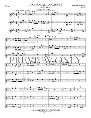 Trios for All Occasions Volume 4 - Kaisershot - Flute - Book