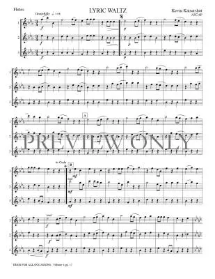 Trios for All Occasions Volume 4 - Kaisershot - Flute - Book