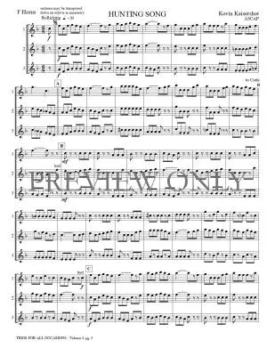 Trios for All Occasions Volume 4 - Kaisershot - French Horn - Book