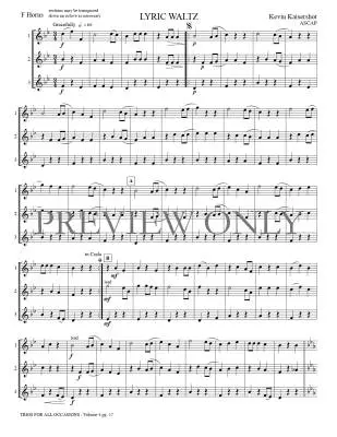 Trios for All Occasions Volume 4 - Kaisershot - French Horn - Book