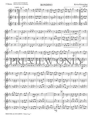 Trios for All Occasions Volume 4 - Kaisershot - French Horn - Book