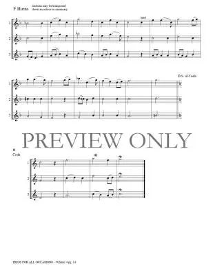 Trios for All Occasions Volume 4 - Kaisershot - French Horn - Book