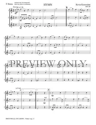 Trios for All Occasions Volume 4 - Kaisershot - French Horn - Book