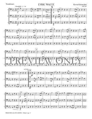 Trios for All Occasions Volume 4 - Kaisershot - Trombone - Book