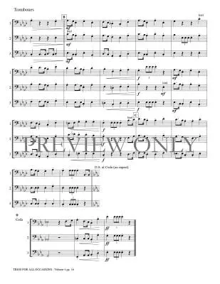 Trios for All Occasions Volume 4 - Kaisershot - Trombone - Book