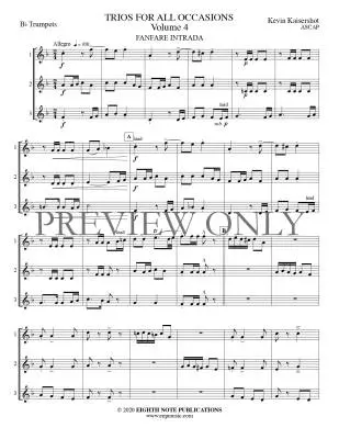 Trios for All Occasions Volume 4 - Kaisershot - Trumpet - Book