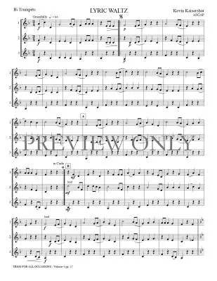 Trios for All Occasions Volume 4 - Kaisershot - Trumpet - Book