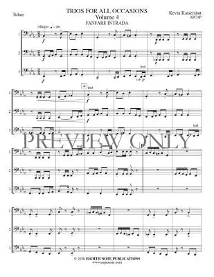Trios for All Occasions Volume 4 - Kaisershot - Tuba - Book