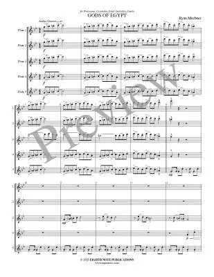 Gods of Egypt - Meeboer - Flute Quintet