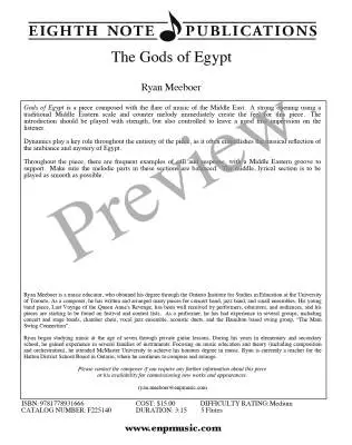 Gods of Egypt - Meeboer - Flute Quintet