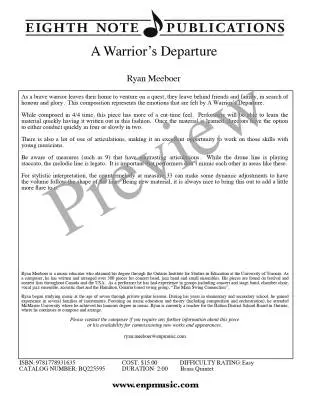 A Warrior\'s Departure - Meeboer - Brass Quintet