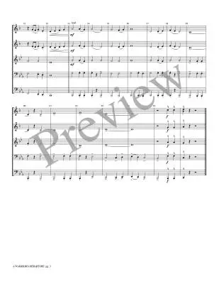 A Warrior\'s Departure - Meeboer - Brass Quintet