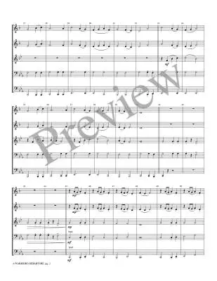 A Warrior\'s Departure - Meeboer - Brass Quintet