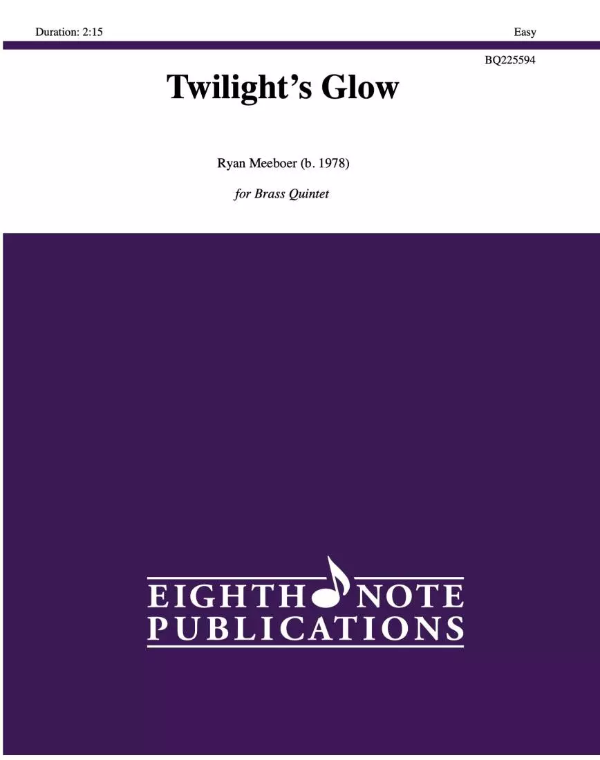 Twilight\'s Glow - Meeboer - Brass Quintet
