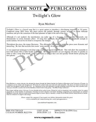 Twilight\'s Glow - Meeboer - Brass Quintet