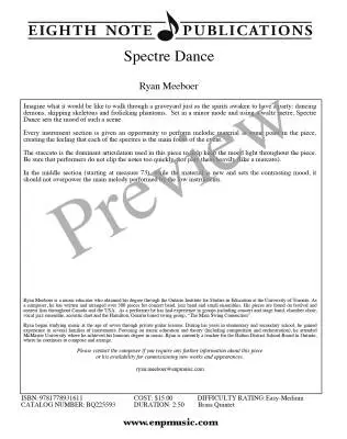 Spectre Dance - Meeboer - Brass Quintet