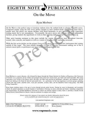 On the Move - Meeboer - Brass Quintet