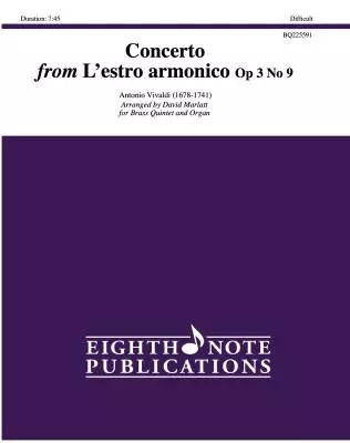 Eighth Note Publications - Concerto from Lestro armonico Op. 3 No. 9 - Vivaldi/Marlatt - Brass Ensemble/Organ