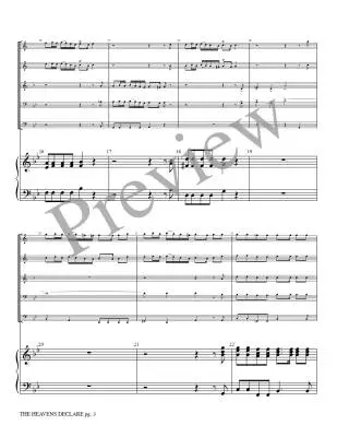 Heavens Declare: Psalm 19 - Marcello/Marlatt - Brass Ensemble/Organ