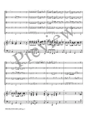 Heavens Declare: Psalm 19 - Marcello/Marlatt - Brass Ensemble/Organ