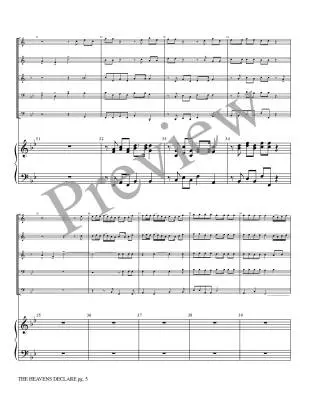 Heavens Declare: Psalm 19 - Marcello/Marlatt - Brass Ensemble/Organ