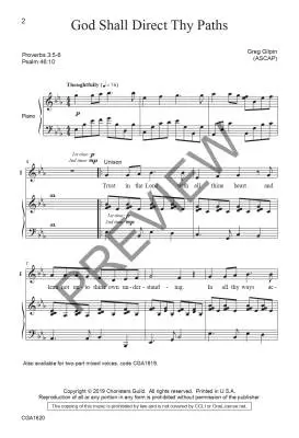God Shall Direct Thy Paths - Giplin - Choral Octavo - 2-Pt/Unison Accompanied