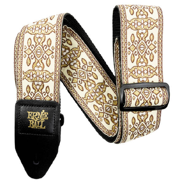 2\'\' Jacquard Guitar Strap - Golden Tapestry