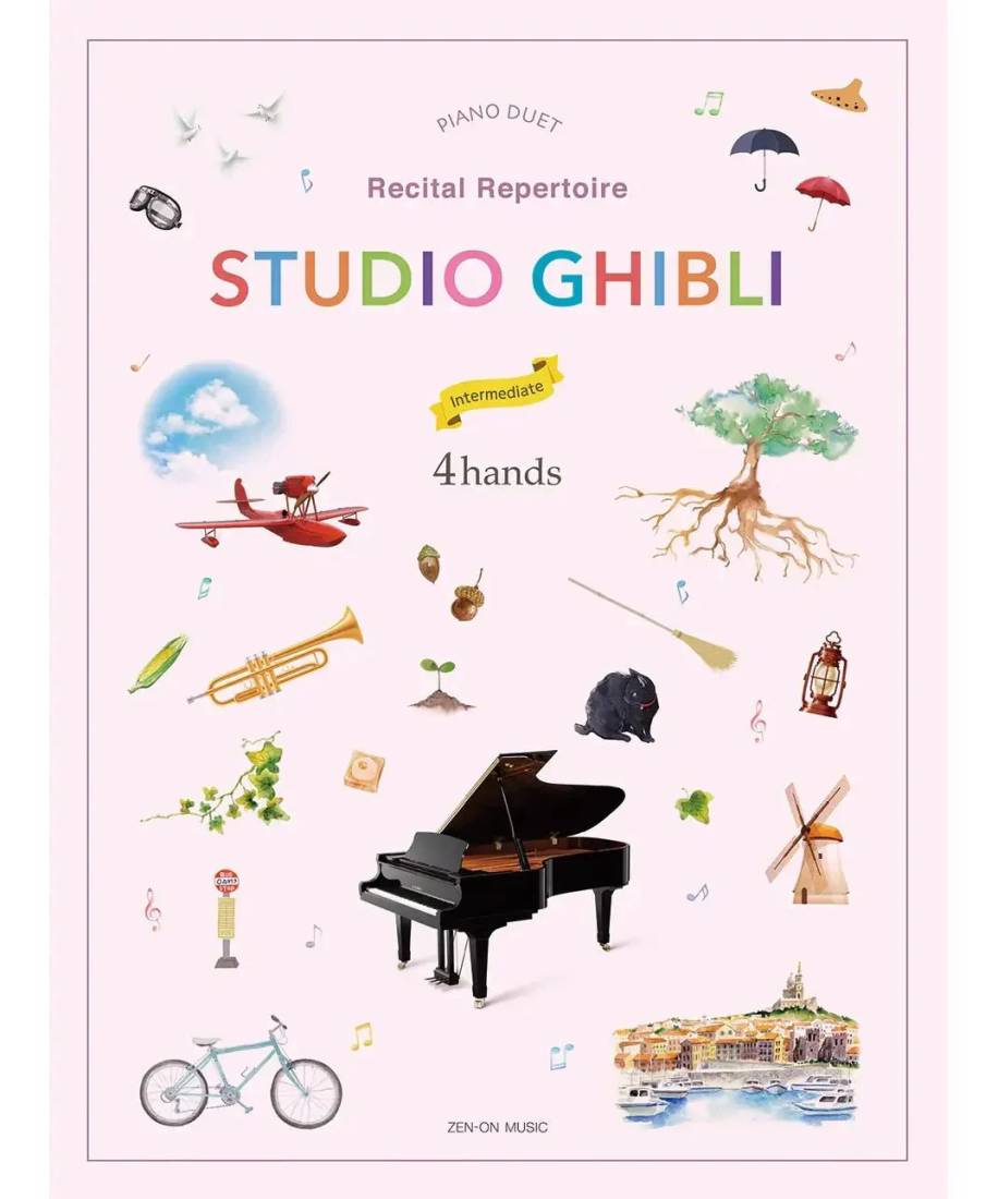 Studio Ghibli Recital Repertoire for Piano Duet - Hisaishi - 1P4H - Book
