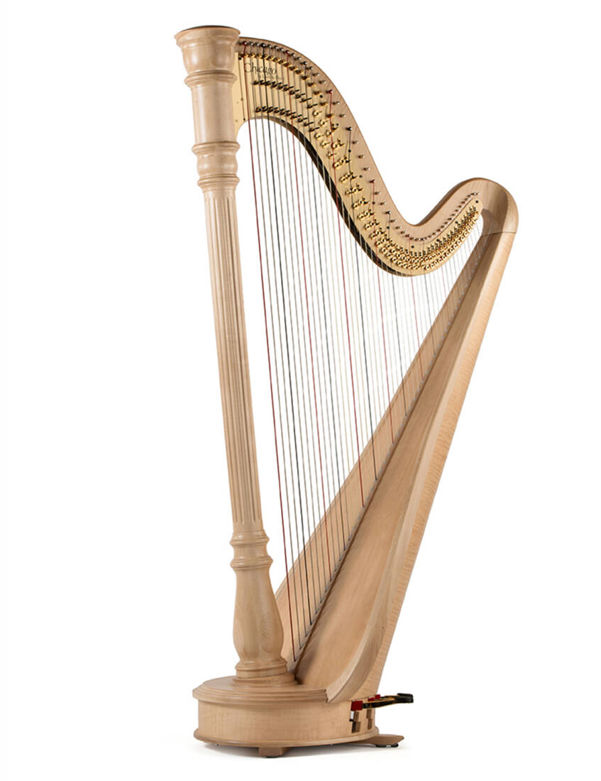 Chicago Concertino Extended 47-String Harp - Natural