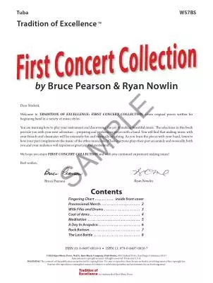 Tradition of Excellence: First Concert Collection - Pearson/Nowlin - Tuba - Book