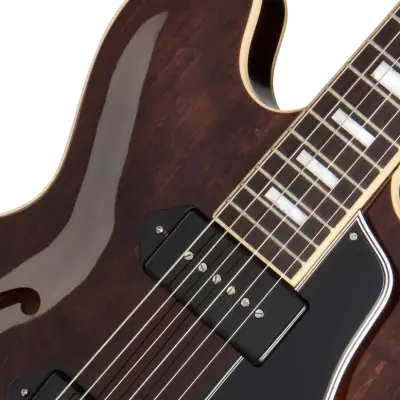 ES-330 Electric Guitar with Hardshell Case - Dark Walnut