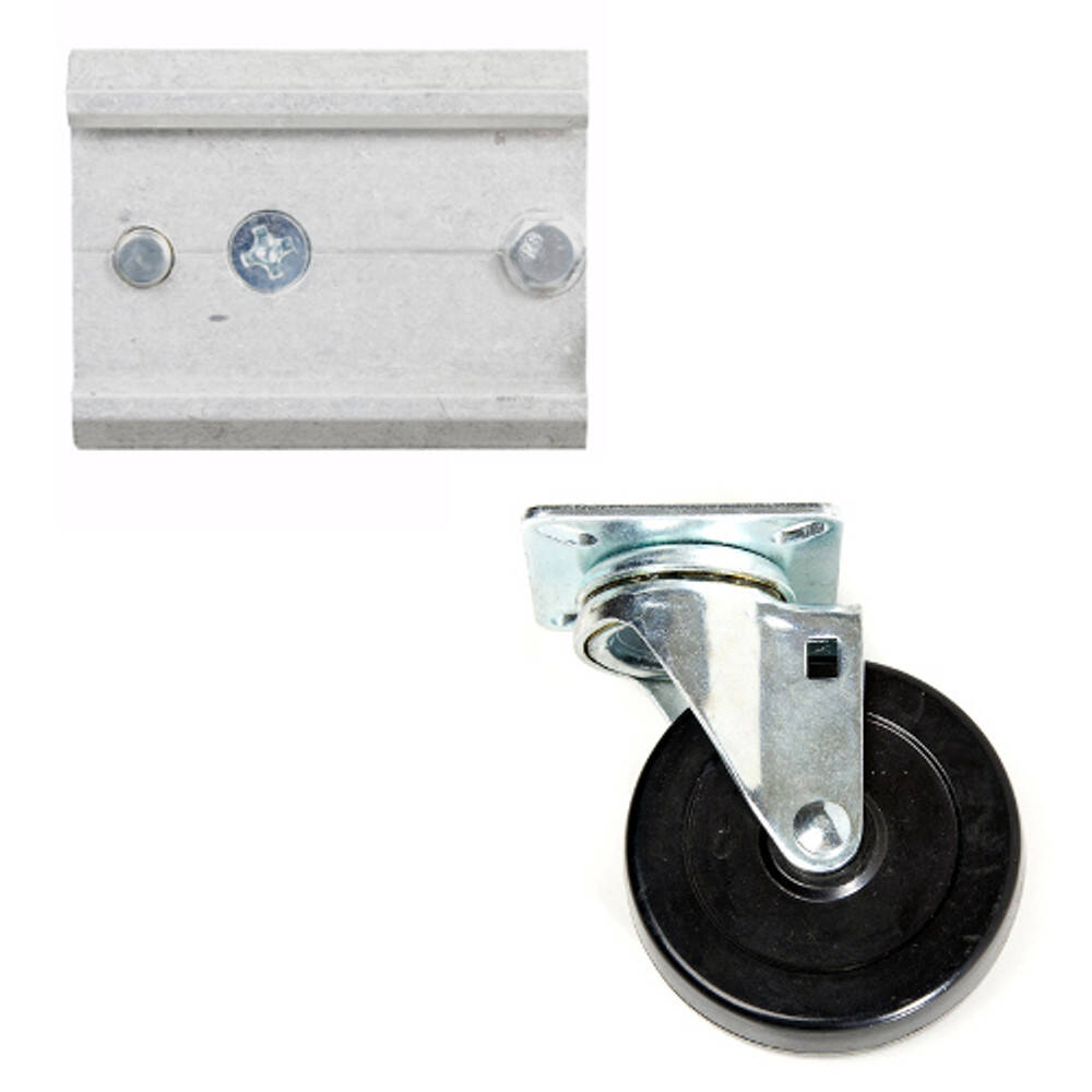 Track-Loc Caster with Plate & Mounting Hardware - 3\'\'