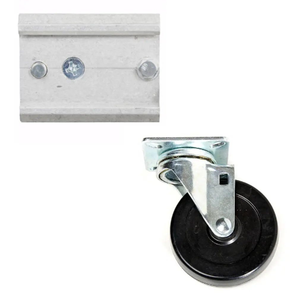 Track-Loc Caster with Plate & Mounting Hardware - 3\'\'