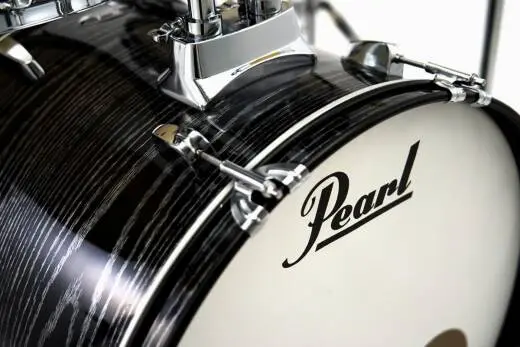 L&M Exclusive Roadshow 5-Piece Drum Kit (22,10,12,16,SD) with Hardware and Cymbals - Midnight Chrome Vortex