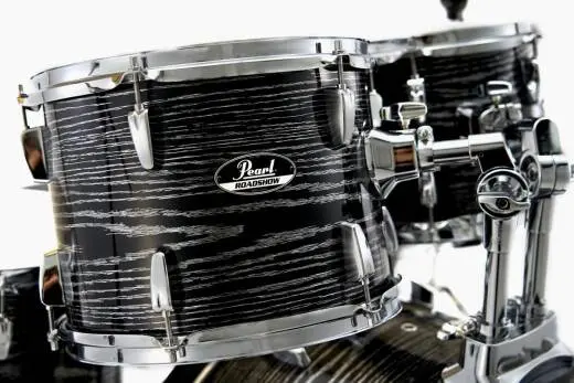 L&M Exclusive Roadshow 5-Piece Drum Kit (22,10,12,16,SD) with Hardware and Cymbals - Midnight Chrome Vortex