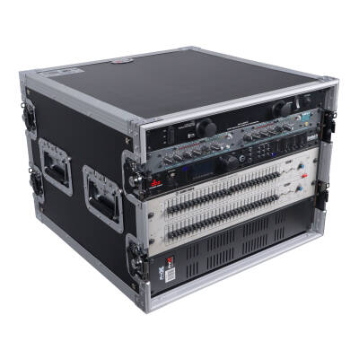 8U Space Amp Rack Mount ATA Flight Case