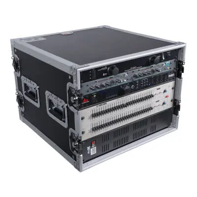 8U Space Amp Rack Mount ATA Flight Case