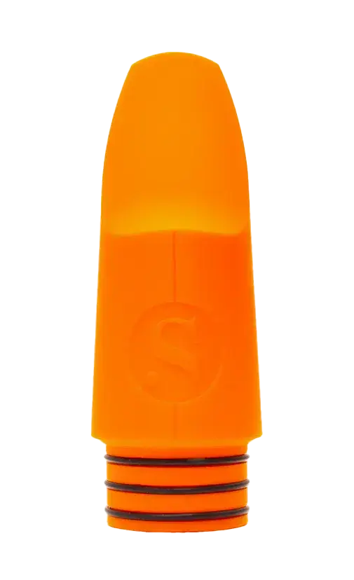 Signature Shabaka Hutchings Bass Clarinet mouthpiece - Lava Orange