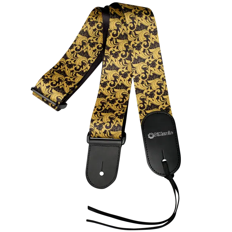 Steve Vai UtoPIA Guitar Strap - Black and Gold