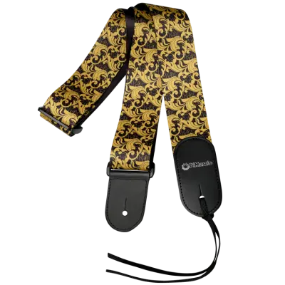 DiMarzio - Steve Vai UtoPIA Guitar Strap - Black and Gold