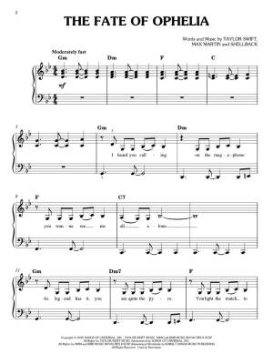 Taylor Swift: The Life of a Showgirl - Easy Piano - Book