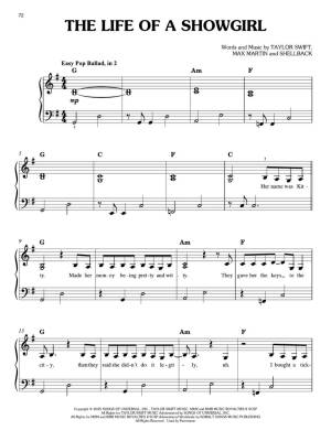 Taylor Swift: The Life of a Showgirl - Easy Piano - Book