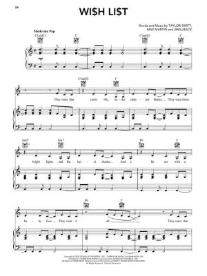 Taylor Swift: The Life of a Showgirl - Piano/Vocal/Guitar - Book