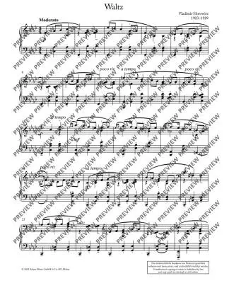 Waltz in F Minor - Horowitz - Piano - Sheet
