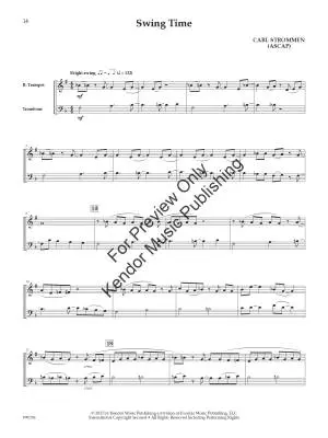 10 Melodious Duets for Trumpet and Trombone - Strommen - Book