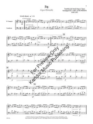 10 Melodious Duets for Trumpet and Trombone - Strommen - Book