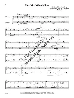 10 Melodious Duets for Trumpet and Trombone - Strommen - Book